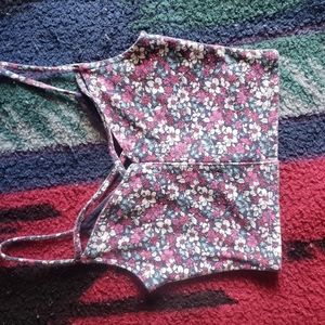 Hollister floral crop top